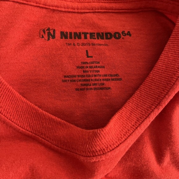 Nintendo 64 1996 Red Long Sleeve Graphic T-Shirt Men’s Large N64 Video Game - Picture 6 of 6